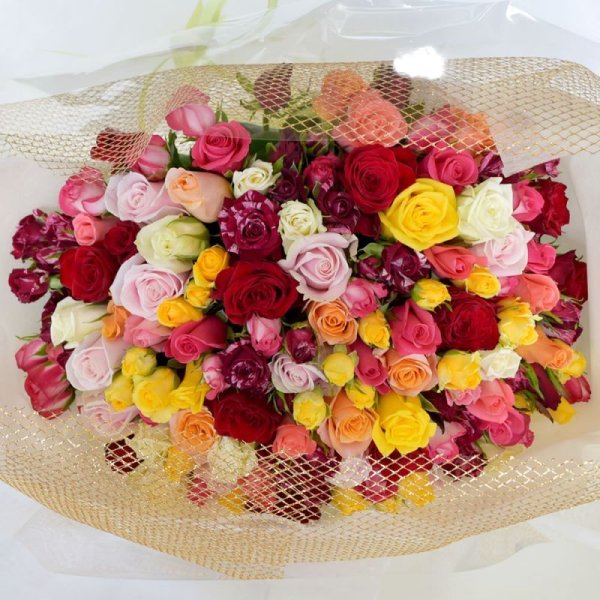 画像3: 101本のバラ花束 (3)